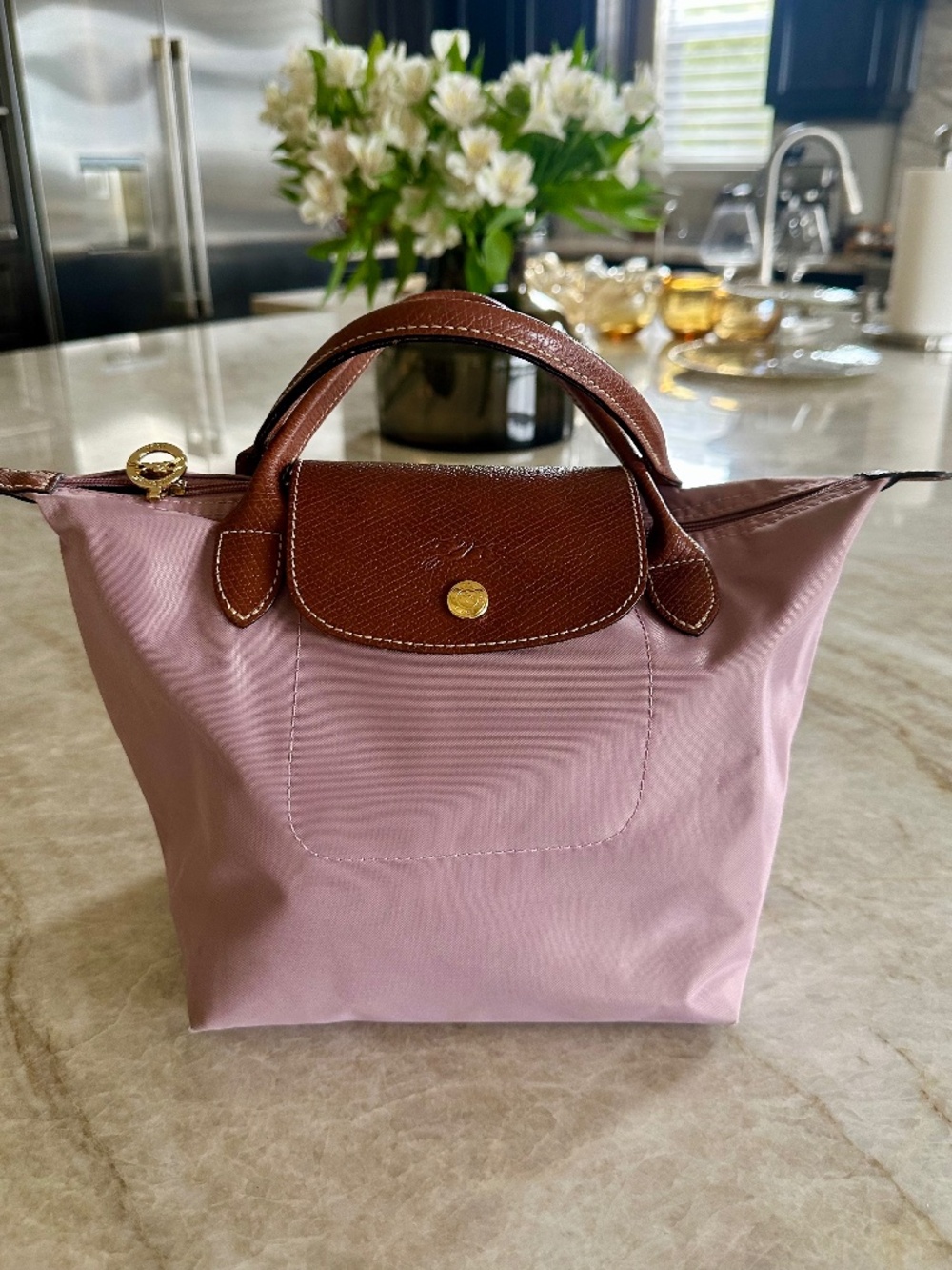 Longchamp Small Tote with Short Handles
